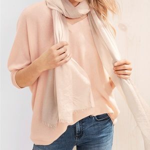 Garnet Hill Cashmere Oversized V-Neck Sweater